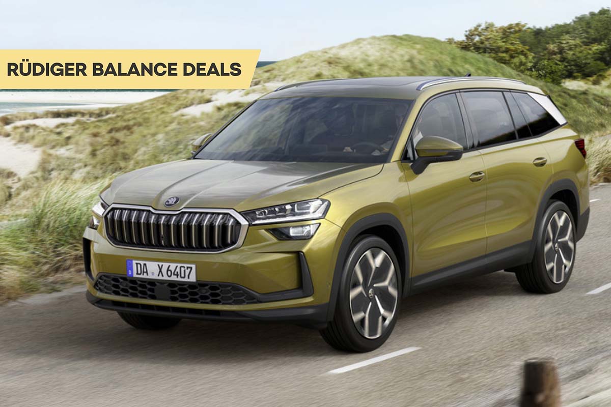 Goldener Kodiaq von vorne