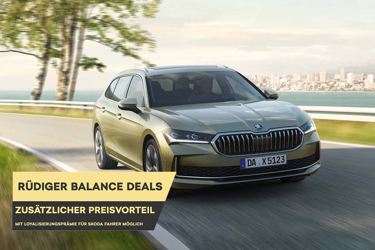 Superb Combi Selection während der Fahrt