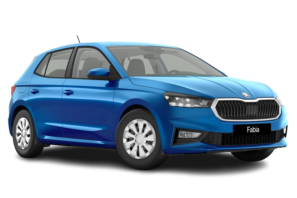 zu sehen ist ein blauer Fabia